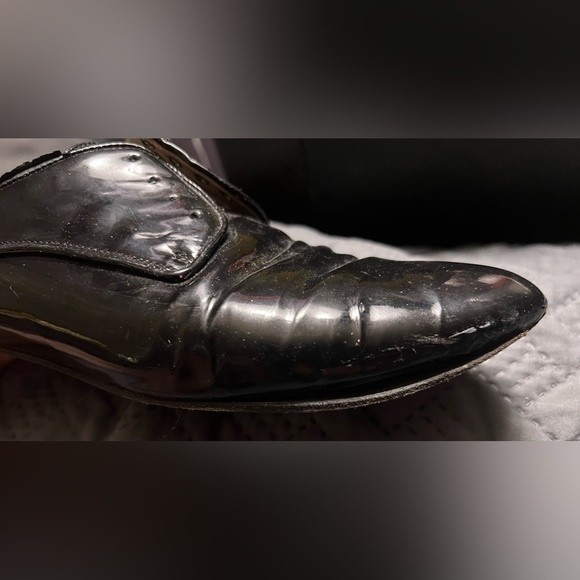 Prada Women’s Black Leather Oxford Dress Shoes Size 37.5 / 7.5 - Picture 7 of 13